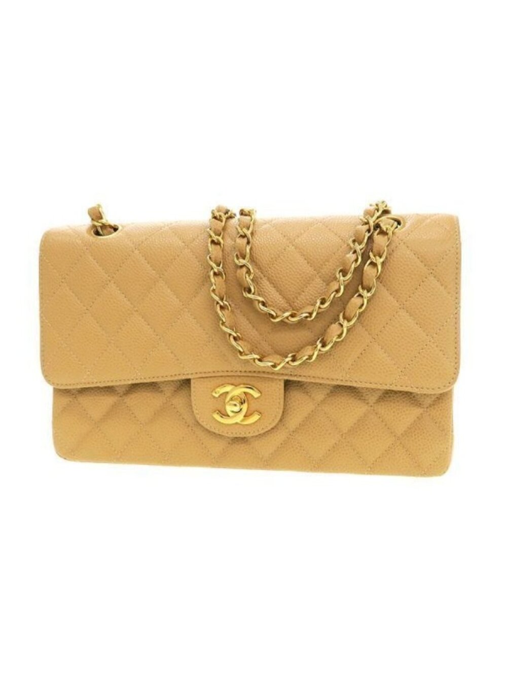 Chanel Caviar Quilted Double Flap Bag Chain